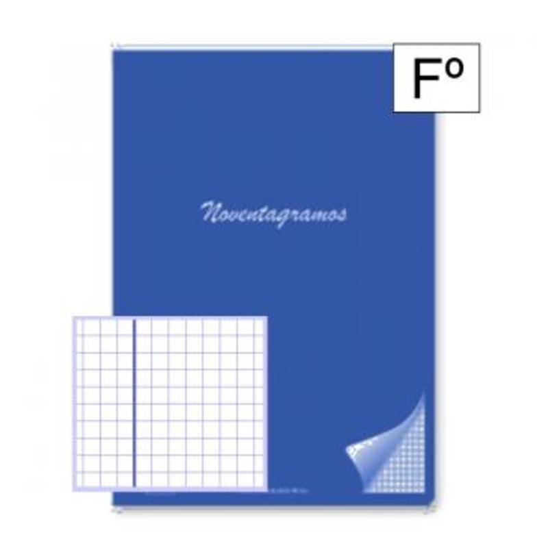LIBRETA PACSA NOVENTAGRAMOS FOLIO 48H CUADROS 4*4 TURQUESA 20032 ^