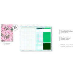 LIBRETA  50 H. 9*14 CM PLANNER SENFORT18 WINTER PREMIUM 09-PINK JUNGLE 200380 29