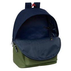MOCHILA DOBLE PARA PORTATIL 15,6"+USB EL PULPO "VERDE" SAFTA26 622558820 44X31 UNIDAD