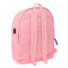 MOCHILA DOBLE PARA PORTATIL 15,6"+USB EL PULPO "ROSA" SAFTA26 622562820 44X31 UNIDAD