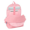 MOCHILA DOBLE PARA PORTATIL 15,6"+USB EL PULPO "ROSA" SAFTA26 622562820 44X31 UNIDAD