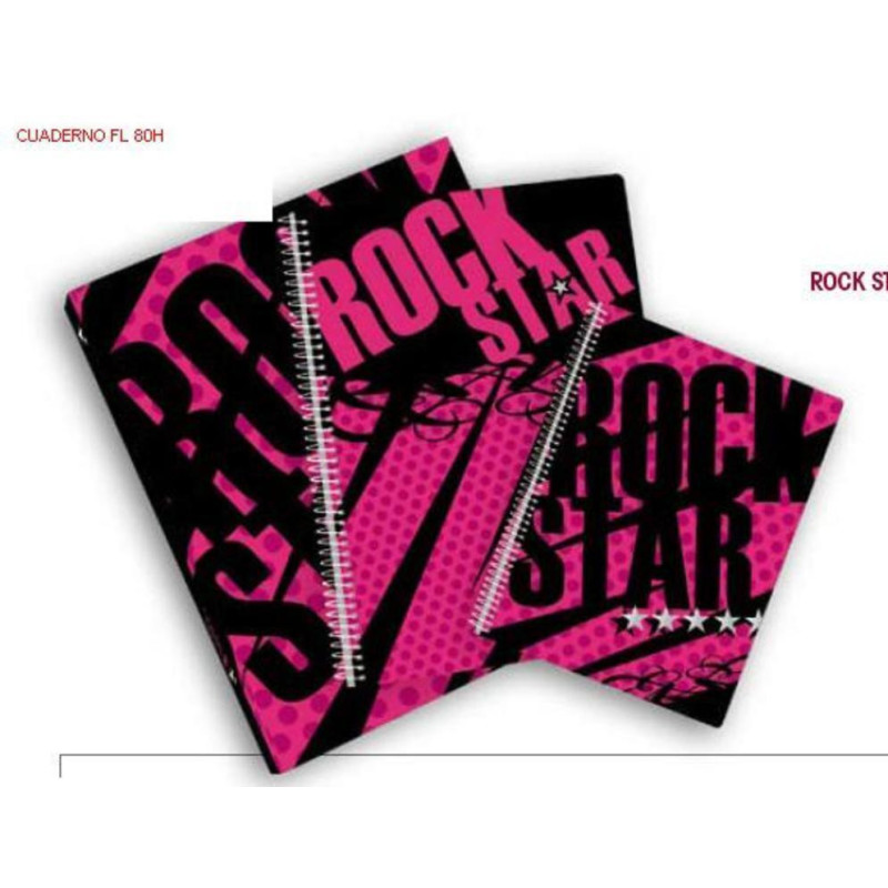 CUADERNO DEC FL GABOL 10 ROCK STAR 5*5 206351 ^