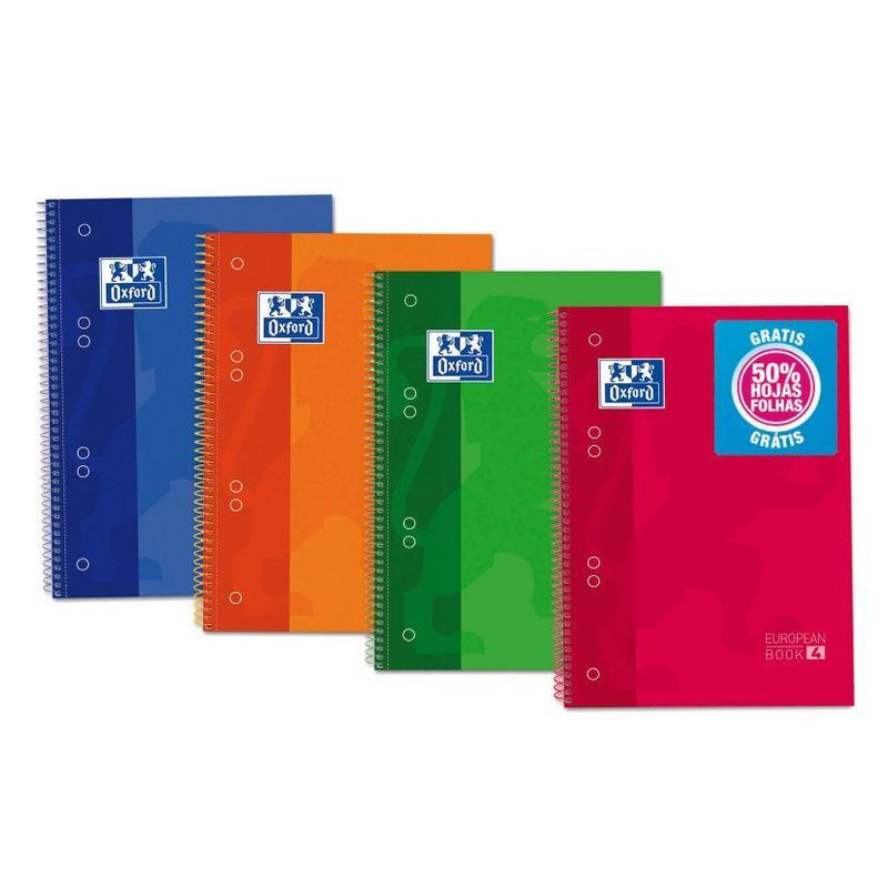 CUADERNO EUROPEAN ENRI OXFORD SCHOOL TE A-5 60H+60H 5*5 100430568