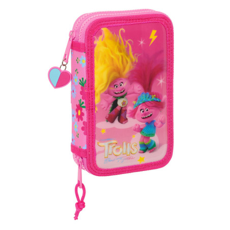PLUMIER DOBLE PQÑO 28 PCS TROLLS 3 SAFTA23 SEP 412361854