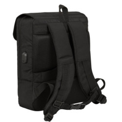 MOCHILA CON SOLAPA PORTATIL 13,3''+USB SAFTA BUSINESS "BLACK" SAFTA26 642200359 39X29 UNIDAD
