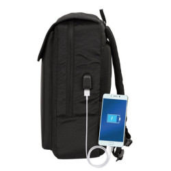 MOCHILA CON SOLAPA PORTATIL 13,3''+USB SAFTA BUSINESS "BLACK" SAFTA26 642200359 39X29 UNIDAD