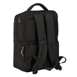 MOCHILA 2 BOLSILLOS PORTATIL 15,6''+USB SAFTA BUSINESS "BLACK" SAFTA26 642200377 44X31 UNIDAD
