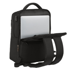 MOCHILA 2 BOLSILLOS PORTATIL 15,6''+USB SAFTA BUSINESS "BLACK" SAFTA26 642200377 44X31 UNIDAD