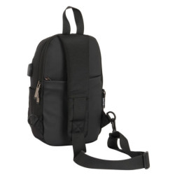 MINI MOCHILA 1 HOMBRERA TABLET 11''+USB SAFTA BUSINESS "BLACK" SAFTA26 642200595 34X18 UNIDAD