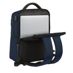 MOCHILA 2 BOLSILLOS PORTATIL 15,6''+USB SAFTA BUSINESS "DARK BLUE" SAFTA26 642201377 44X31 UNIDAD