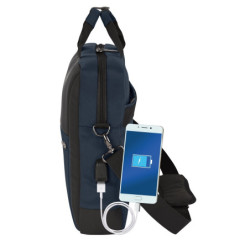 MALETIN PORTATIL 15,6"+TABLET+USB SAFTA SAFTA BUSINESS "DARK BLUE" SAFTA26 642201807 33X41 UNIDAD