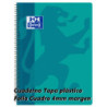 CUADERNO ENRI OXFORD SCHOOL TAPA PLASTICO FOLIO 80H 4*4 AQUA 400079662