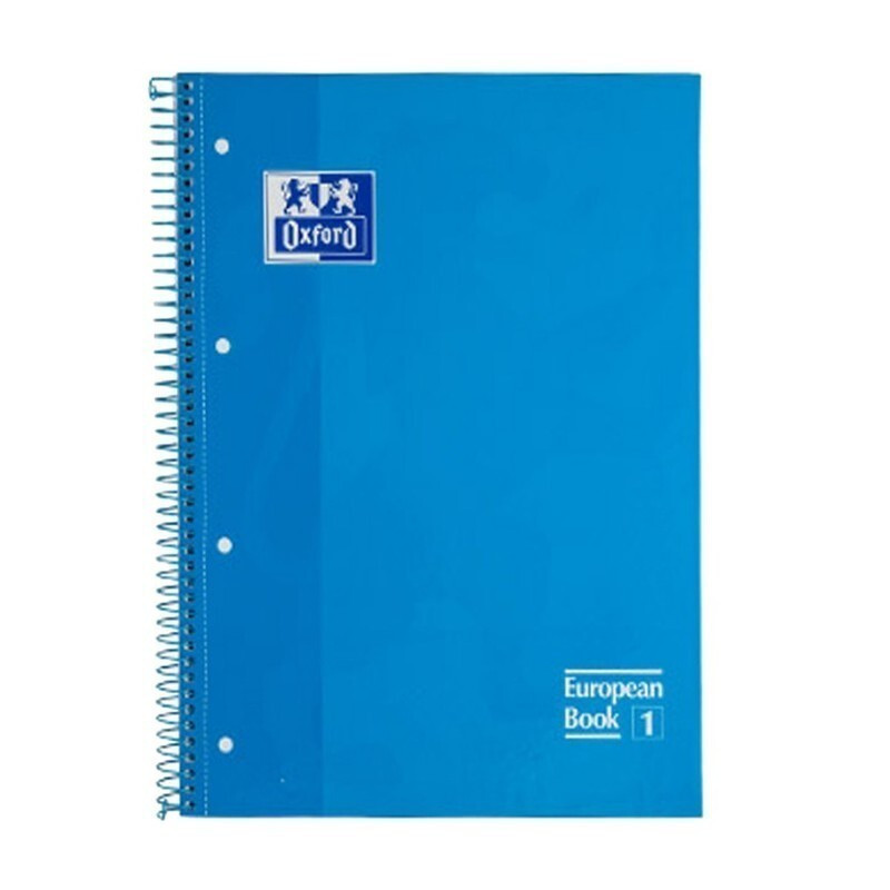 CUADERNO ENRI OXFORD SCHOOL EUROPEAN A-4  80H 5*5 AZUL CLARO 400028276