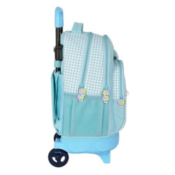 MOCHILA GDE C/RUEDAS COMPACT EXTRAIBLE RECICLABLE BLACKFIT8 "FLY WITH ME" 642239918 45*33 SAFTA22