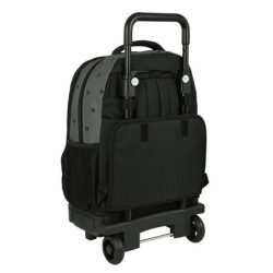 MOCHILA GDE C/RUEDAS COMPACT EXTRAIBLE RECICLABLE BLACKFIT8 "SKULL" 642241918 45*33 SAFTA22