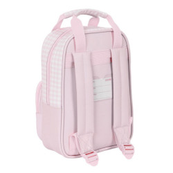 MOCHILA INFANTIL CON ASAS FACIL LIMPIEZA PREESCOLAR "FLOR" SAFTA22 VAC 642290765