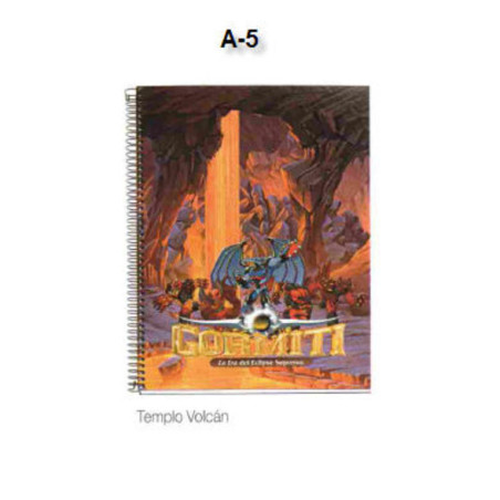 CUADERNO EUROPEAN DEC A-5 MR 11 GORMITI TEMPLO VOLCAN 100H 42815 ^