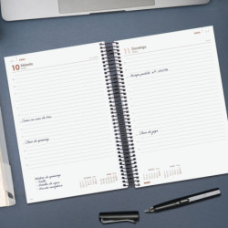 AGENDA OPAQUE E11 1DP 2026 NEGRO+ FINOCAM26 742876026 175 X 29 X 242 MM