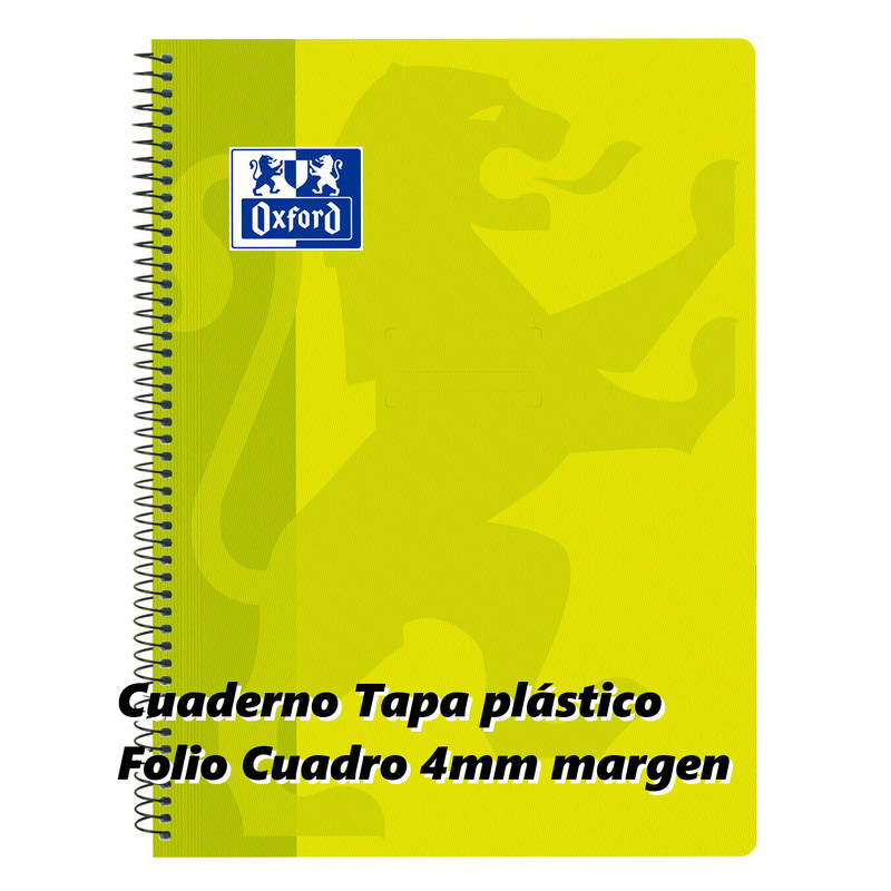 CUADERNO ENRI OXFORD SCHOOL TAPA PLASTICO FOLIO 80H 4*4 LIMA 400093619