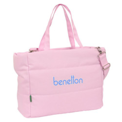 BOLSO CON BOLSILLO PARA PORTATIL 14,1'' BENETTON "PINK" SAFTA23 ENERO 642314293