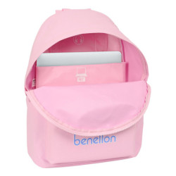 MOCHILA PARA PORTATIL 14,1" BENETTON "PINK" SAFTA23 ENERO 642314819