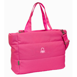 BOLSO CON BOLSILLO PARA PORTATIL 14,1'' BENETTON "RASPBERRY" SAFTA23 ENERO 642316293