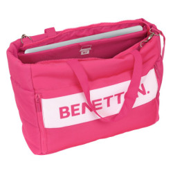 BOLSO CON BOLSILLO PARA PORTATIL 14,1'' BENETTON "RASPBERRY" SAFTA23 ENERO 642316293