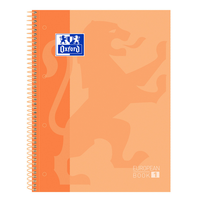 CUADERNO ENRI OXFORD SCHOOL EUROPEAN A-4  80H 5*5 MELOCOTON 400119096