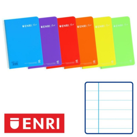 CUADERNO T PP FOLIO 80H ENRI PLASTICO 90G HORIZONTAL 400133584