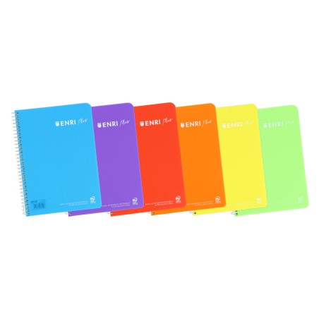 CUADERNO T PP CUARTO 80H ENRI PLASTICO 90G LISO 400133618