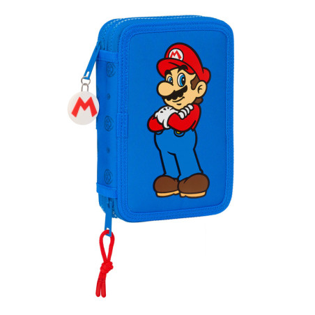 PLUMIER DOBLE PQÑO 28 PCS SUPER MARIO "PLAY" 412371854 SAFTA24
