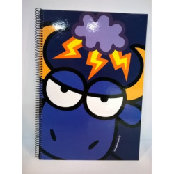 CUADERNO FOLIO MR15 80H FORRADA KUKUXUMUSU TORO RAYO 44084 ^