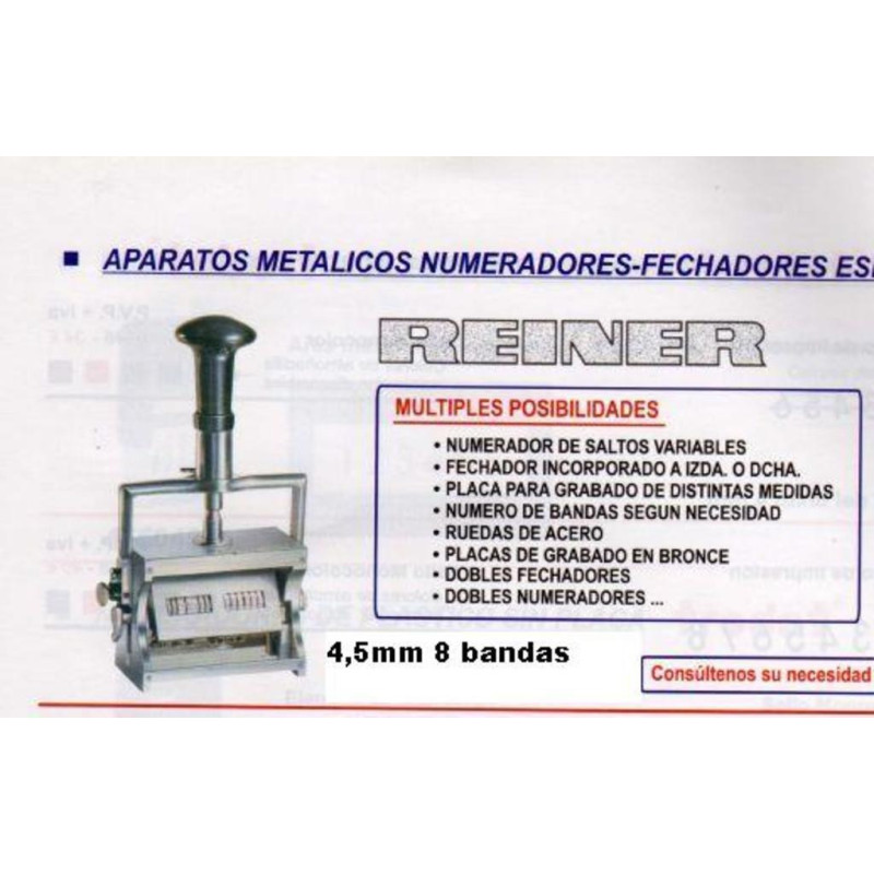 NUMERADOR REINER 4.5 MM 8 BANDAS B6 FRAMUN