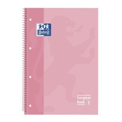 CUADERNO ENRI OXFORD SCHOOL EUROPEAN A-4  80H 5*5 ROSA CLARO 400040984
