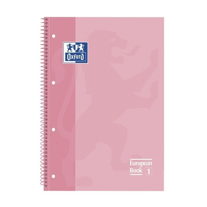 CUADERNO ENRI OXFORD SCHOOL EUROPEAN A-4  80H 5*5 ROSA CLARO 400040984