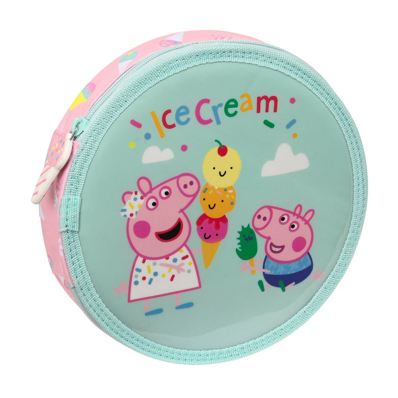 PLUMIER REDONDO 18 PCS. PEPPA PIG "ICE CREAM" 412372633 SAFTA24