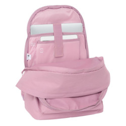 MOCHILA DOBLE PARA PORTATIL 15,6"+USB MUNICH BASICOS "ROSA" SAFTA26 642406820 44X31 UNIDAD