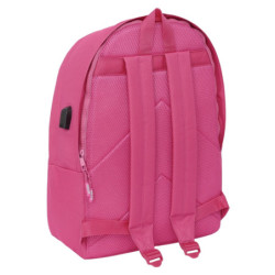 MOCHILA DOBLE PARA PORTATIL 15,6"+USB MUNICH BASICOS "FUCSIA" SAFTA26 642407820 44X31 UNIDAD