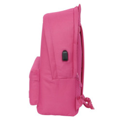 MOCHILA DOBLE PARA PORTATIL 15,6"+USB MUNICH BASICOS "FUCSIA" SAFTA26 642407820 44X31 UNIDAD