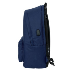 MOCHILA DOBLE PARA PORTATIL 15,6"+USB MUNICH BASICOS "MARINO" SAFTA26 642422820 44X31 UNIDAD