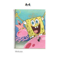 CUADERNO EUROPEAN DEC A-4 MR 11 BOB ESPONJA MEDUSAS 100H 42892 ^