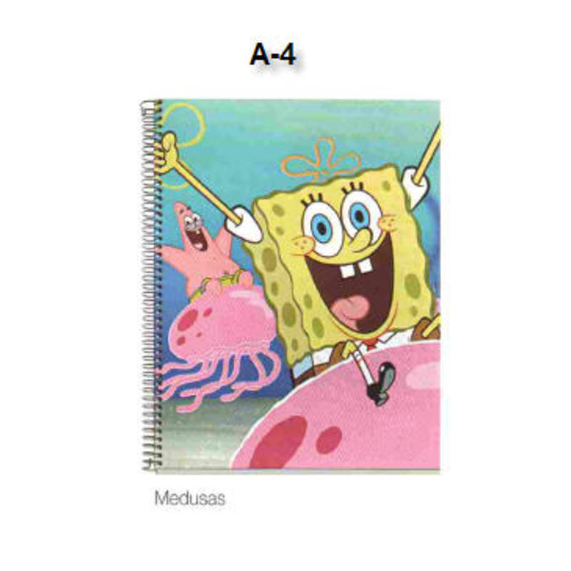 CUADERNO EUROPEAN DEC A-4 MR 11 BOB ESPONJA MEDUSAS 100H 42892 ^