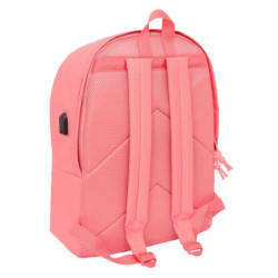 MOCHILA DOBLE PARA PORTATIL 15,6"+USB F.C.BARCELONA CHICA CORAL SAFTA26 642488820 44X31 UNIDAD