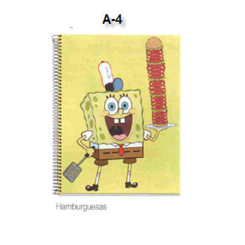 CUADERNO EUROPEAN DEC A-4 MR 11 BOB ESPONJA HARMUGUESAS 100H 42895 ^