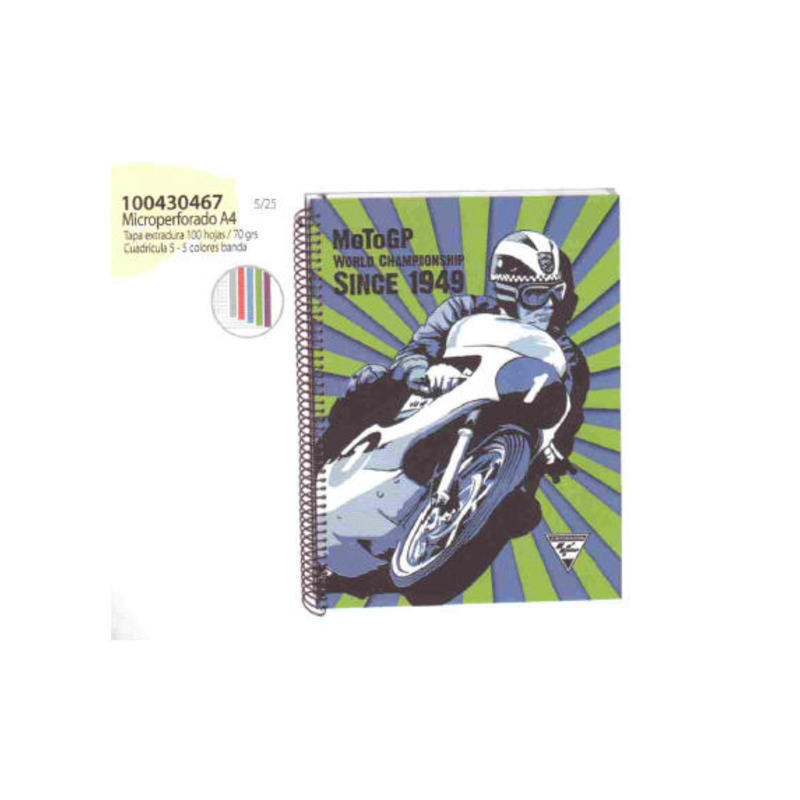 CUADERNO EUROPEAN DEC A-4 ENRI 12 MOTO GP 100H TE 100430467 ^