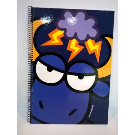 CUADERNO FOLIO MR15 80H FORRADA KUKUXUMUSU TORO RAYO 44084 ^