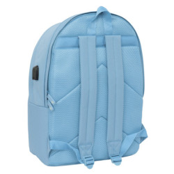 MOCHILA DOBLE PARA PORTATIL 15,6"+USB EL GANSO BASICS "CERULEAN" SAFTA25 VAC 642561820 MEDIDAS: 44*3