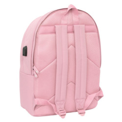 MOCHILA DOBLE PARA PORTATIL 15,6"+USB EL GANSO BASICS "PINK" SAFTA26 642564820 44X31 UNIDAD