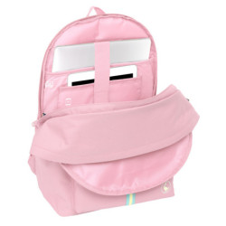MOCHILA DOBLE PARA PORTATIL 15,6"+USB EL GANSO BASICS "PINK" SAFTA26 642564820 44X31 UNIDAD
