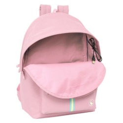 MOCHILA DOBLE PARA PORTATIL 15,6"+USB EL GANSO BASICS "PINK" SAFTA26 642564820 44X31 UNIDAD